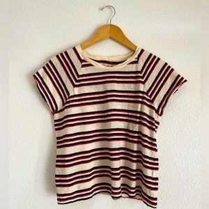 Madewell Striped Tee Shirt, M